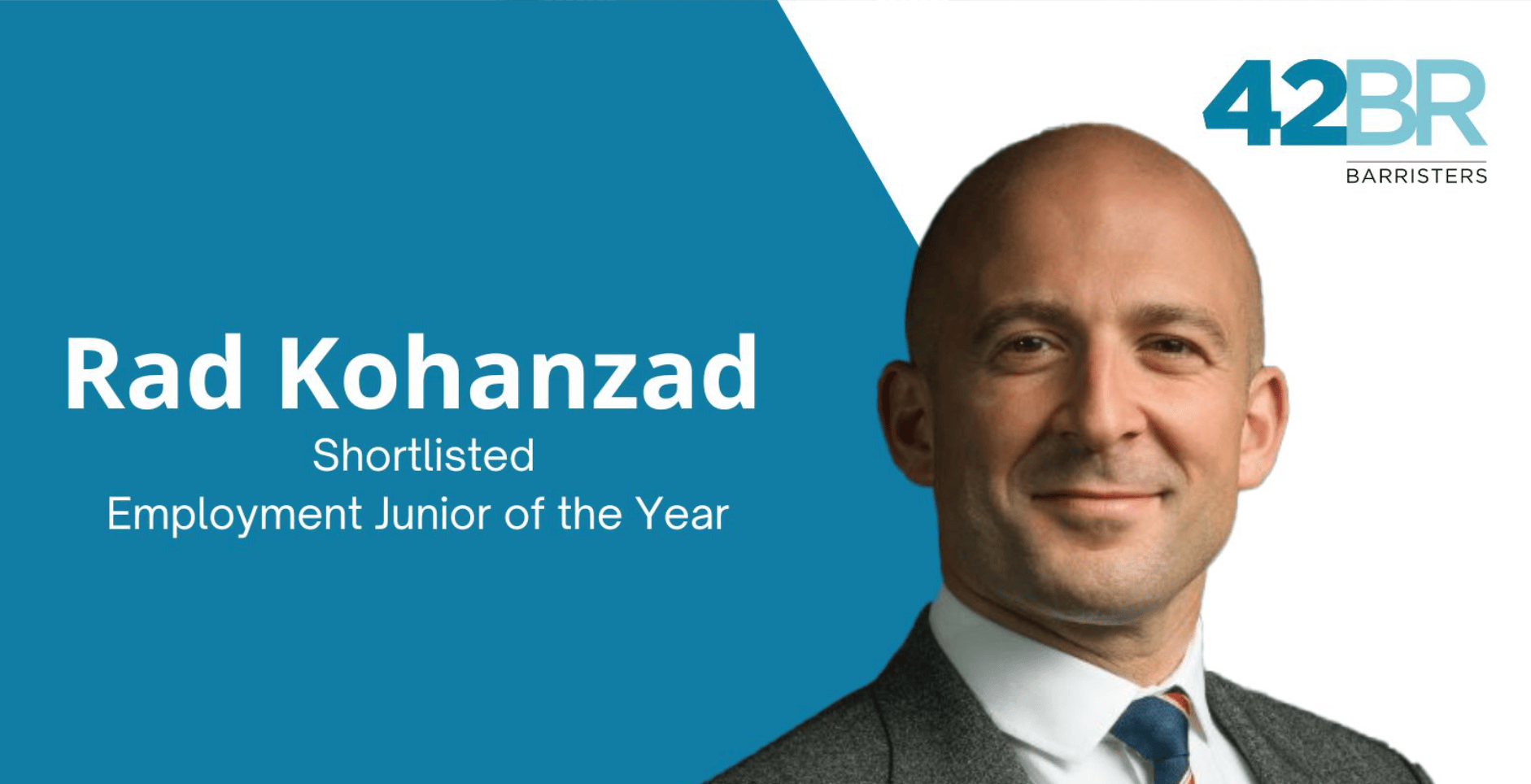 Rad Kohanzad shortlisted for Employment Junior of the Year
