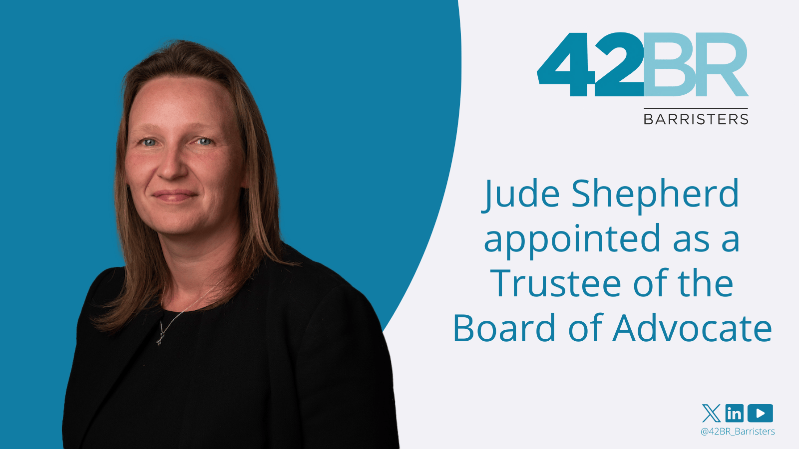Jude Shepherd appointed as a Trustee of the Board of Advocate