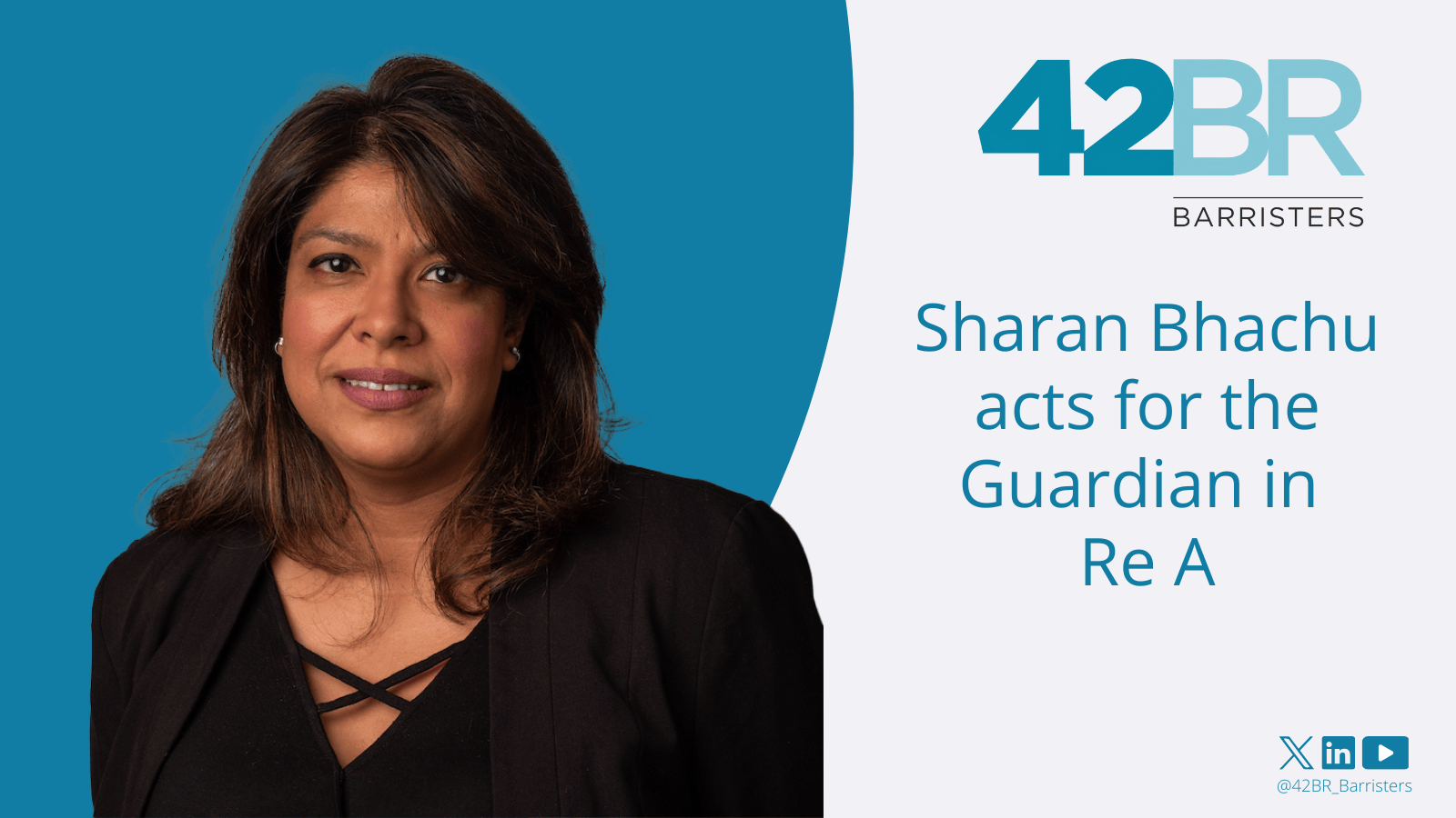 Sharan Bhachu represents the Guardian in Re A