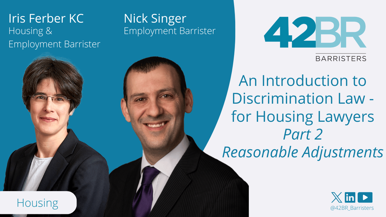 An Introduction to Disability Discrimination Law: Part 2 - Reasonable Adjustments