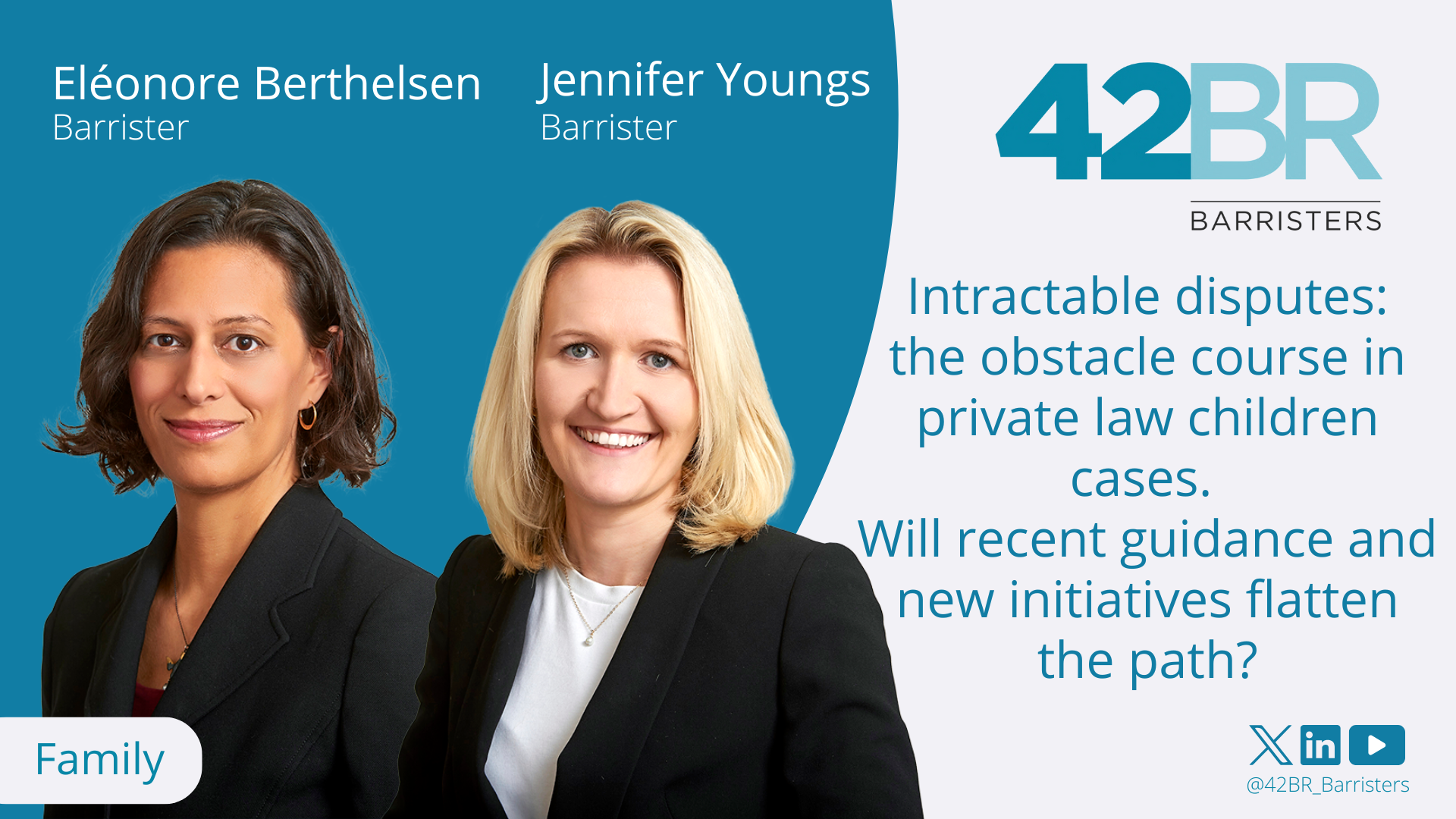 Intractable disputes: the obstacle course in private law children cases. Will recent guidance and new initiatives flatten the path?