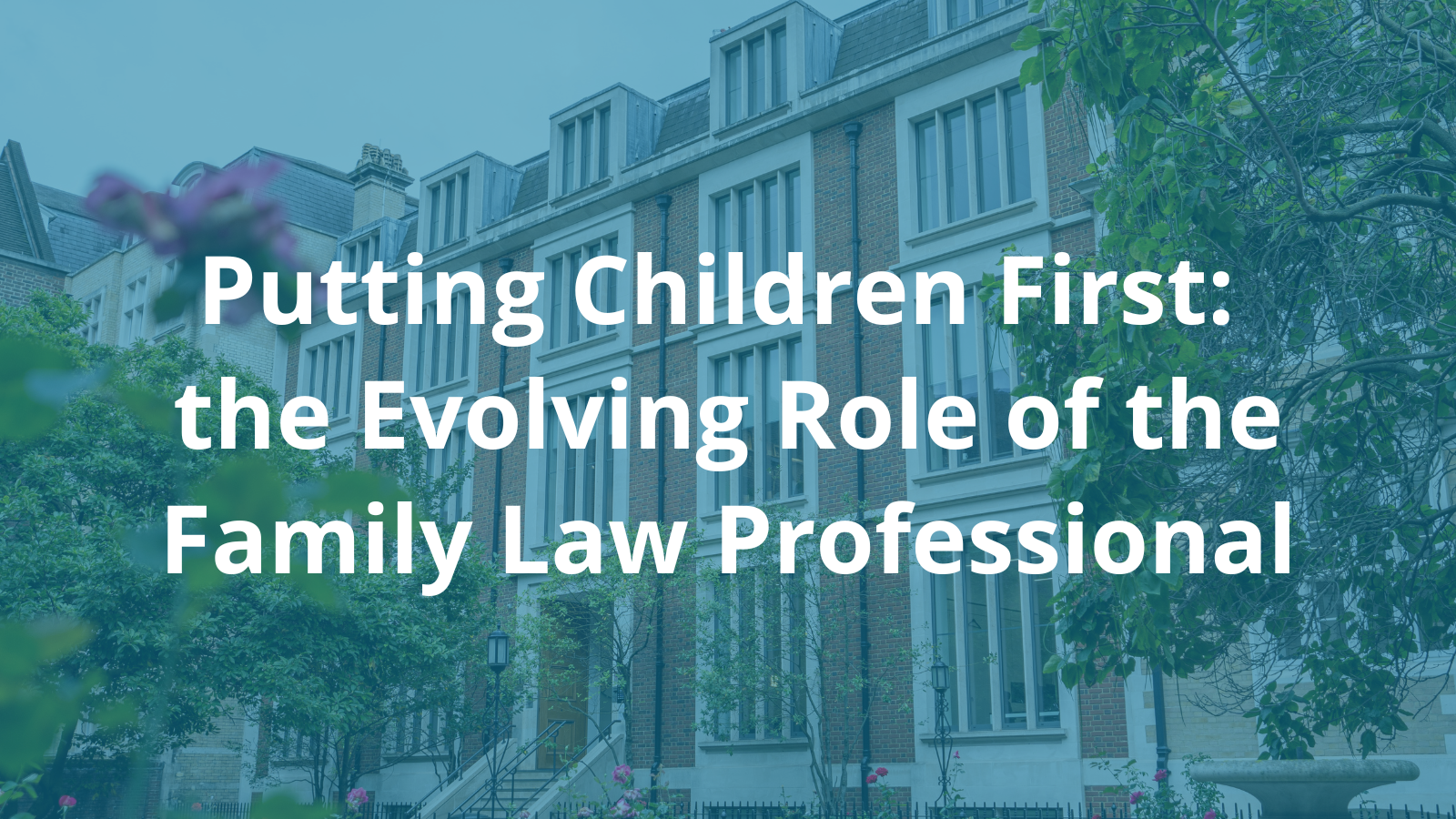 Putting Children First: the Evolving Role of the Family Law Professional