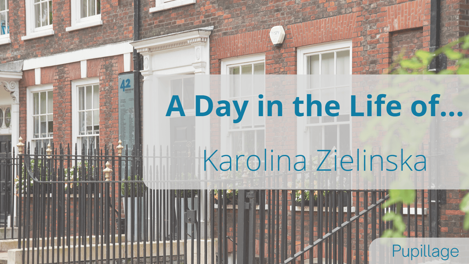 A Day in the Life of 42BR pupil, Karolina Zielinska